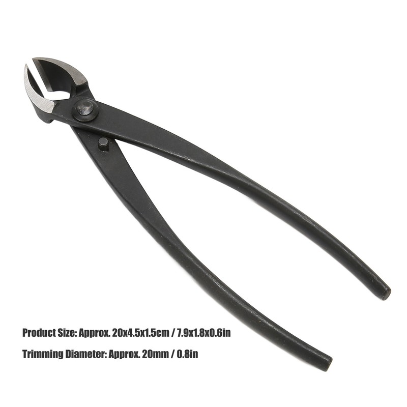 200mm/7.9in Concave Branch Cutter High Strength Manganese Steel Diagonal Pliers