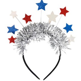 COLORFUL BLING Patriotic Head Boppers Headband 4th of July Independence Day Party Hair Accessories American Flag Decorations