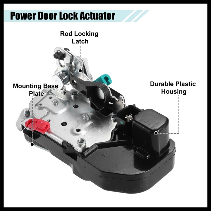 Hihaha Rear Left Door Latch Lock Actuator Replacement Fit for