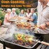 TNTOR Rolling Grill Basket, Larger 304 Stainless Steel Nesting Grilling