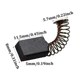 AUXBC 20Pcs Carbon Motor Brushes, 12mm x 8mm x 5mm Electric Tool Replacement Parts for Power Drills, Saws, Grinders, Vacuum Cleaners