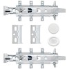 2 Sets of Concealed Invisible Kitchen Cabinet Hangers,Adjustable Wall Mounted