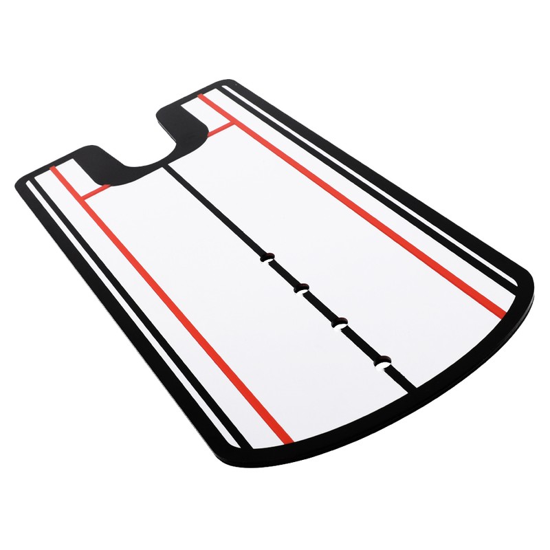 Golf Putting Training Aid Alignment Mirror Rail Practice Putting Corrector