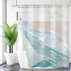 Caheansi No Hook Shower Curtain with Snap in Liner, Hotel