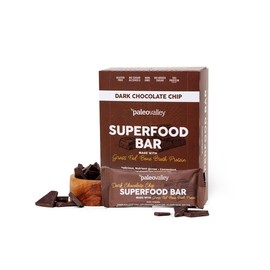 Paleovalley Superfood Bars – Dark Chocolate Chip– 10 Pack – 9g Protein per Bar – Gluten-Free, Grain-Free, Paleo, Non-GMO – On-the-Go Snack