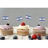 JBCD Israel Toothpick Flag Israeli Mini Small Cupcake Topper Flags,
