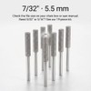 Sharp Pebble 7/32" Chainsaw & Hedge Trimmer Sharpener Bits, 8-Piece