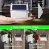 JSOT Solar Deck Lights -12 Pack Solar Fence Lights Waterproof