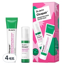 Dr. Jart Cicapair Sensitive Skin Super Duo 2-piece set, 4 sets / 닥터자르트 시카페어 센시티브 스킨 슈퍼 듀오 2종 세트, 4세트