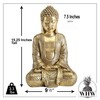 WHW Whole House Worlds Golden Temple Buddha 15.25 Inch Tall