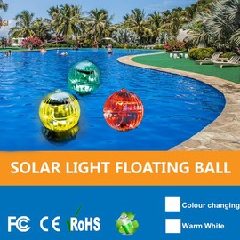 AIMALL Multi Color Solar LED Underwater Floating Light Glow Swimming Pool Pond Spa Lamp for Pools, Gardens, & Patios - Energy-Efficient, Waterproof & Versatile Decoration Lamp
