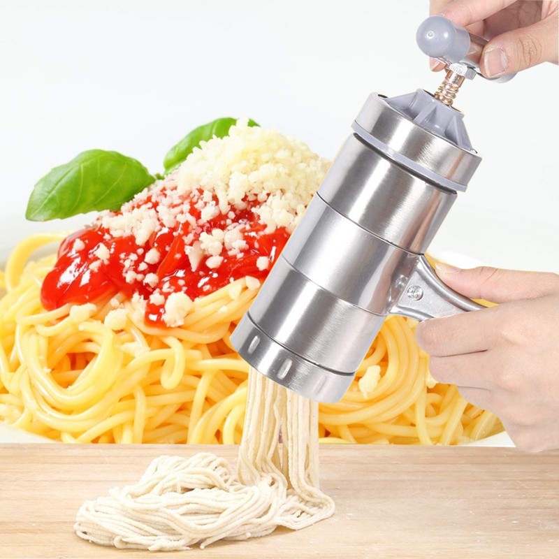 Stainless Steel Manual Noodles Maker, Portable Pasta Maker Noodle Making