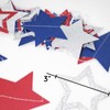 ELOPELY 10 Pack Patriotic Decor, Red Blue Star Banner Streamers