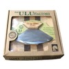 Alaskan Birch Wood Ulu Mezzaluna Knife and Bowl Set Small