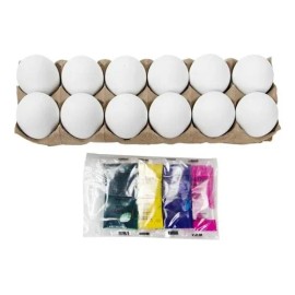 12 Huevos De Pascua Con Tinta Para Pintar No Toxico