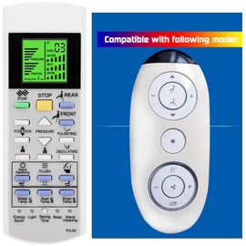 Replacement Remote Control for TOTO Washlet Bidet Toilet Seat TCF892GE TCF892G (with Wall Mounting Bracket)