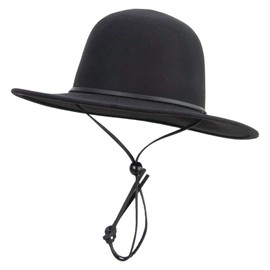 Jeanne Simmons Round Crown Wool Felt Hat (US, Alpha, Large, Black)