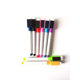 8 Piezas Marcadores Magnéticos Marcadores para Pizarrón Plumones para Pizarrón Blanco para pizarrón blanco de Borrado en Seco Rotuladores para Pizarra Blanca para Escuela Oficina Hogar Multicolor