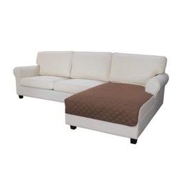 Easy-Going Sectional Couch Covers for Dogs L Shape Sofa Cover Reversible Sofa Slipcover Chaise Lounge Cover Furniture Protector Cover for Pets Dog Cat (42 x 52 inches, Brown/Brown)