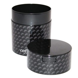 Coffeevac 1/2lb Sempre Fresco - Vacuum seals with a push of a button, Black with Bean and Logo