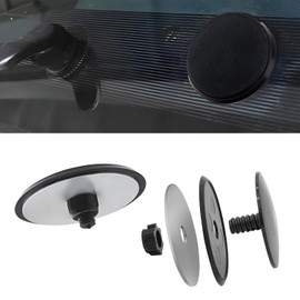 GIONAR 32 mm Blind Plug Rear Wiper Cover, Decorative Screw for Rear Window Wiper, Wiper Arm Cover, Glass Plug for Tailgate, Black