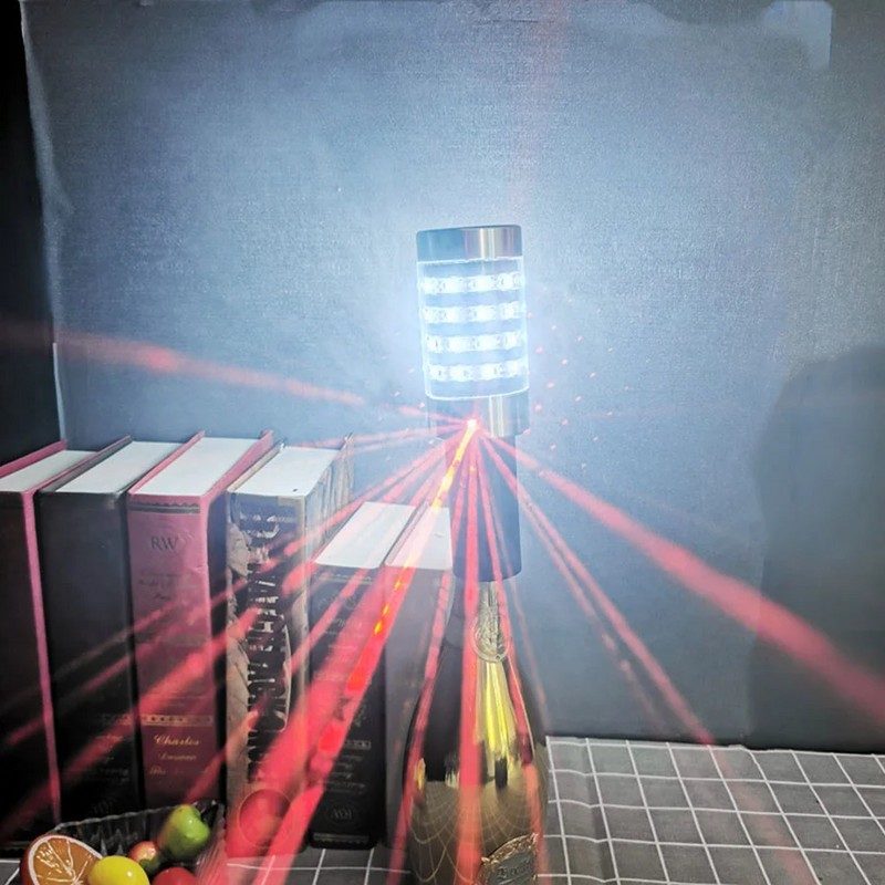 Rechargeable LED Strobe Baton for Party Decor – Aluminum Flashing