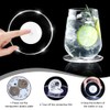 yotutun Set of 6 Cool White LED Coasters Luminous LED
