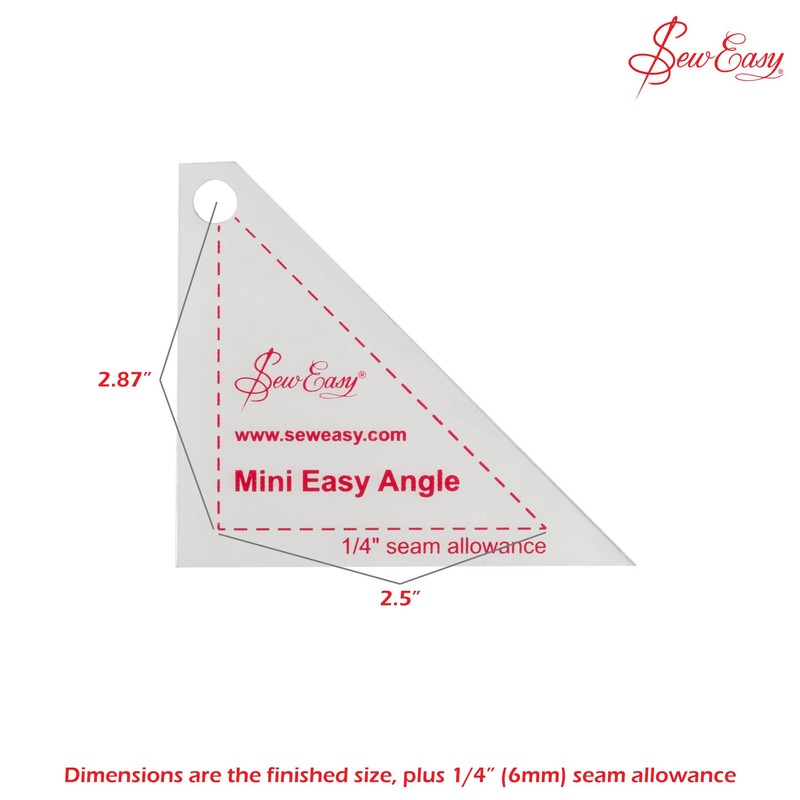 Sew Easy Mini Template – Triangle Quilting & Patchwork Rule