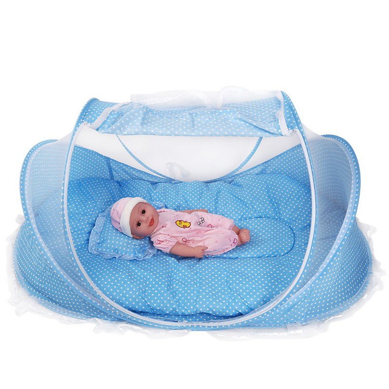 Portable Foldable Mosquito Net Anti Bug Crib Tent with Mattress