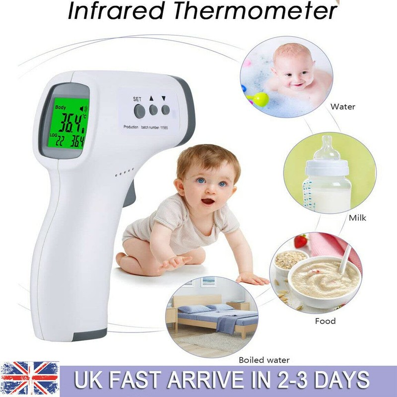 Thermometer for Adults, No Touch Forehead Digital Thermometer, Infrared Thermometer