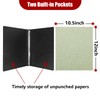Vienrose 3 Ring Binder 1 Inch Round Rings with Linen