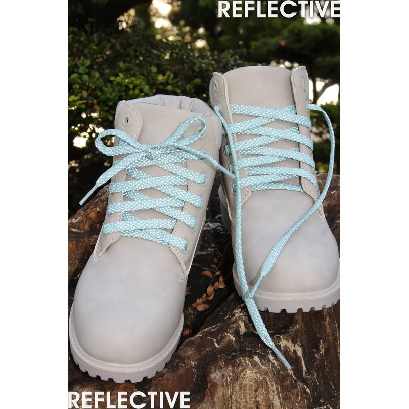 Teeoff Flat Athletic Shoelaces Reflective Shoe Laces for Sneakers (47.2",