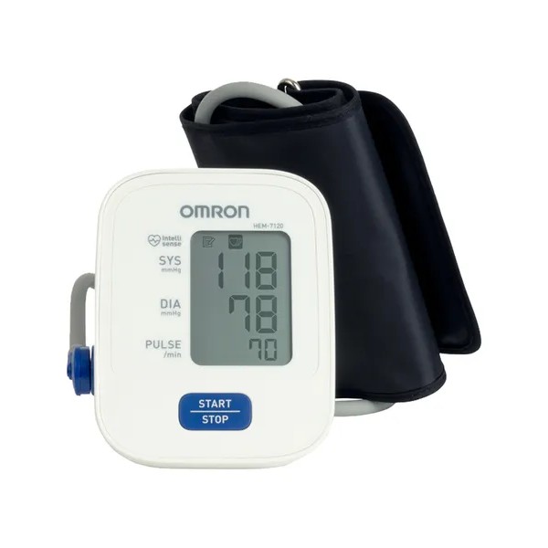 Omron Monitor De Presión Arterial De Brazo. Hem-7120 Color Blanco