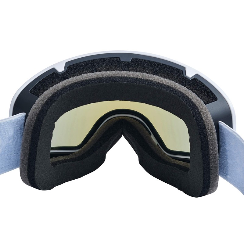 Black Crevice Unisex - Schladming Adult Ski Goggles White/Blue, Size