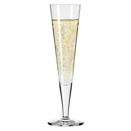 RITZENHOFF 1078279 Champagne Glass 200 ml - Goldnacht No. 9 Series - Elegant Designer Piece with Real Gold - Made in Germany