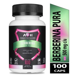 Suplemento Berberina Pura De 100 Cápsulas 500 Mg A4h Sabor Sin Sabor