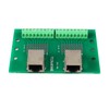 RJ45 Ethernet Connector Breakout Board Dual Network Port Input Screw