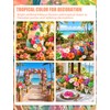 40 Pcs Hawaiian Artificial Tropical Hibiscus Flowers(10 Colors)