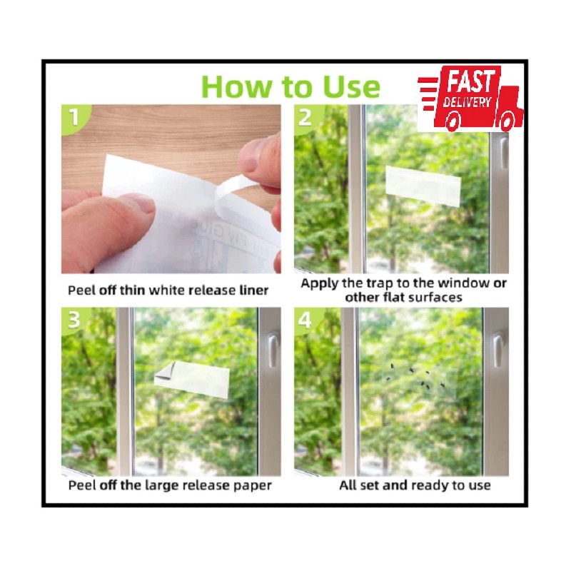 Does Not Apply Kensizer 30-Pack Window Fly Traps for Indoors,