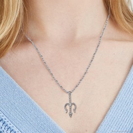 TALYKONG Trident Necklace for Men Poseidon Trident Necklace Jewelry Gifts for Women (Trident)