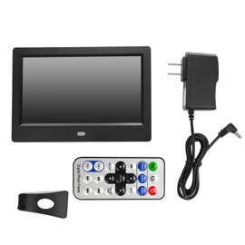 7" HD LED Screen Digital Photo Frame Alarm Clock MP3/4 Movie Player