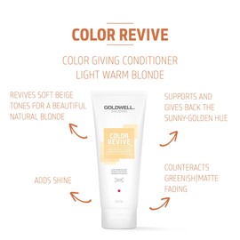 Goldwell Dualsenses Color Revive Colour Giving Conditioner 200 ml, Light Warm Blonde