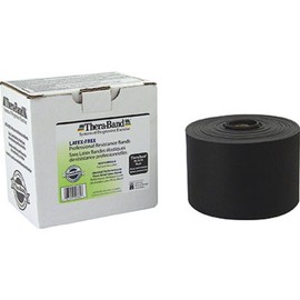 Thera-Band Exercise Resistance Band, Black Special Heavy, 2 ft. ( LATEX FREE)