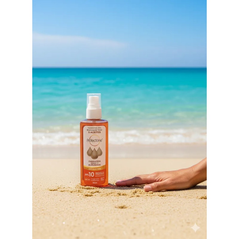 Bronceador 3 Oleos Almendra, Coco Y Zanahoria Tanning Oil