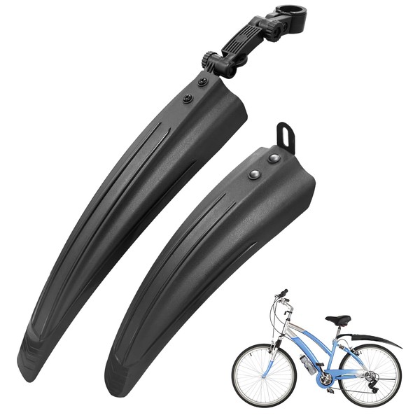 CNMTCCO Bike Mudguard Set, Portable Bicycle Cycling Front and Rear Mudguards, Adjustable Mud Guards for Road MTB Mountain Bike