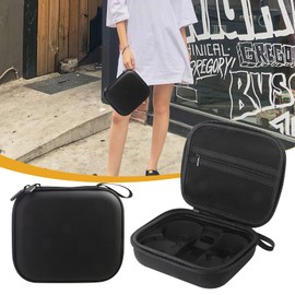 KIBBEH Portable Storage Bag for Drones, Compatible with Fergio Neo Drones, Waterproof Black PU Leather, Ideal for Drones and Accessories