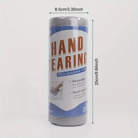 AIMALL Disposable Kitchen Dishwashing Towels – Lazy Household Cleaning Hand Tear Cloths, Strong Absorbent Multifunctional Microfiber Roll, 4 Colors