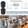 Zulkit IP65 Waterproof ABS Plastic Electrical Box - Hinged Shell,