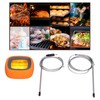 Barbecue Oven Thermometer Dual Probe Electronic Digital Display Touch Button