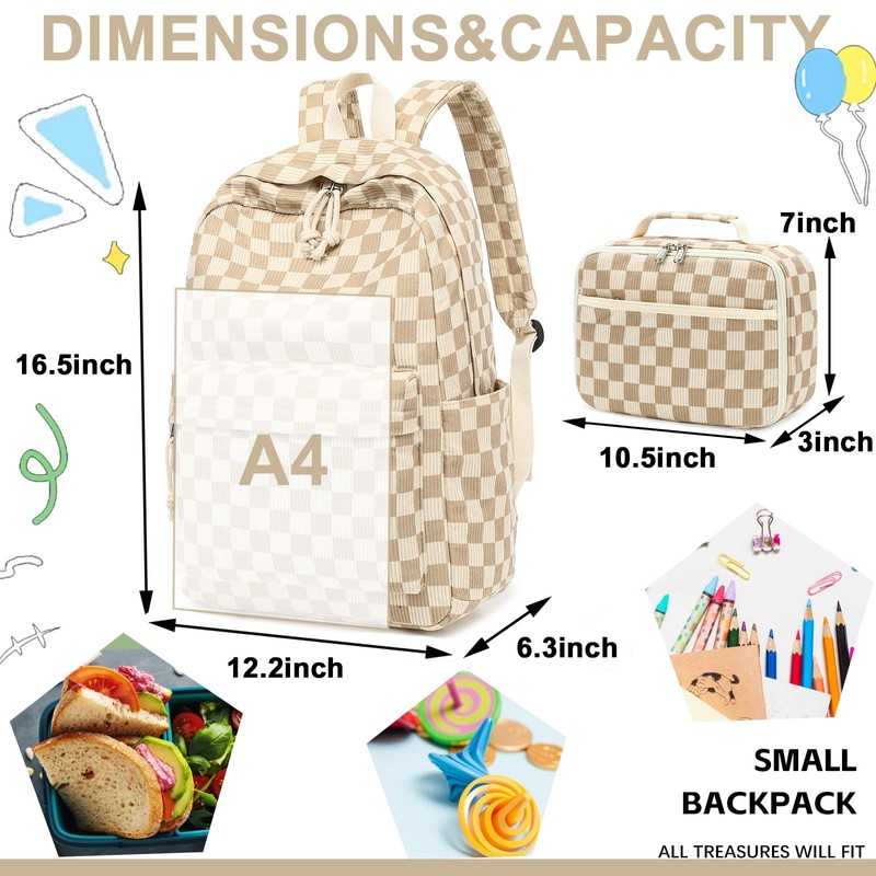 Bluboon Backpack for Girls Kids Preschool Backpack with Lunch Box